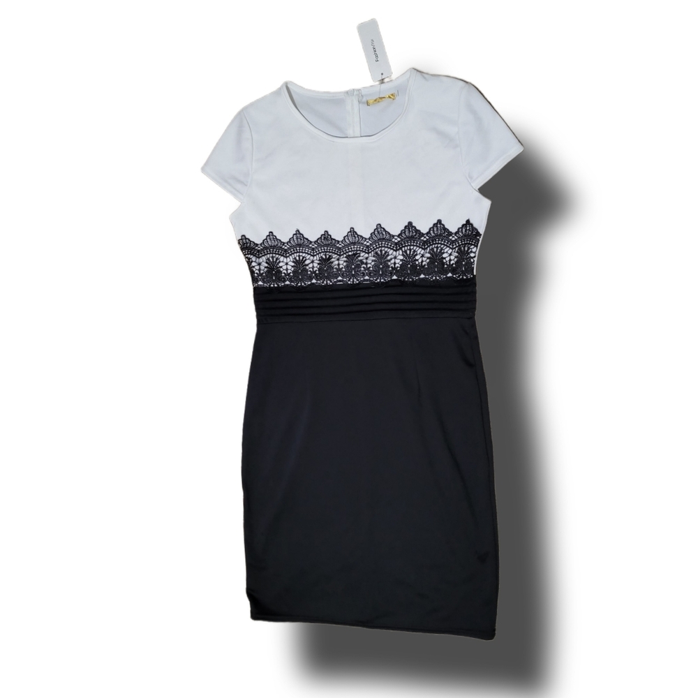 Black and White Sheath Dress XL NWT